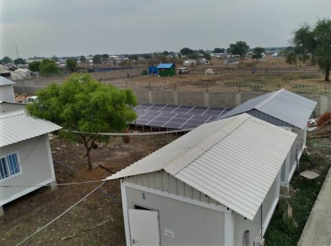 Solar power now lights up Pibor Humanitarian Hub.